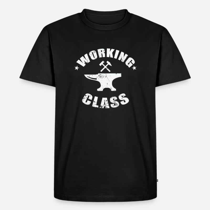 Working Class Metallbauer Beruf - Männer Premium Bio T-Shirt - Schwarz