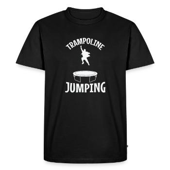 Trampoline Saut Saut Loisirs - T-shirt Premium bio Homme - noir - Devant - Nico (187cm)