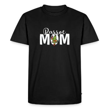 Parrot Mom Bird Animal - Men's Premium Organic T-Shirt - black - Front - Nico (187cm)