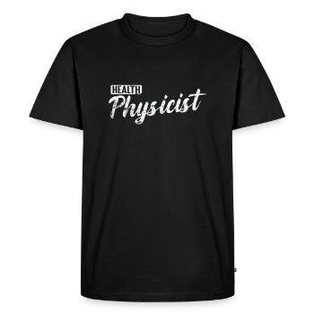 Health Physicist Natural Sciences - Men's Premium Organic T-Shirt - black - Front - Nico (187cm)