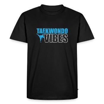 Taekwondo Vibes Martial Arts Martial Arts - Men's Premium Organic T-Shirt - black - Front - Nico (187cm)