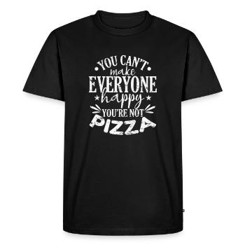 You can't make Everyone happy you're not Pizza - Men's Premium Organic T-Shirt - black - Front - Nico (187cm)