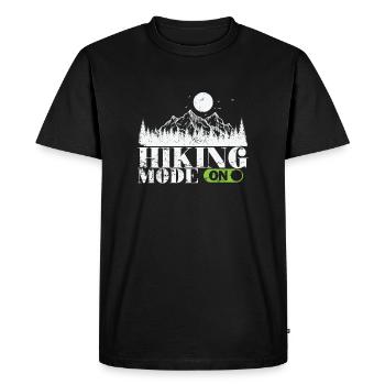 Mode randonnée sur la nature - T-shirt Premium bio Homme - noir - Devant - Nico (187cm)