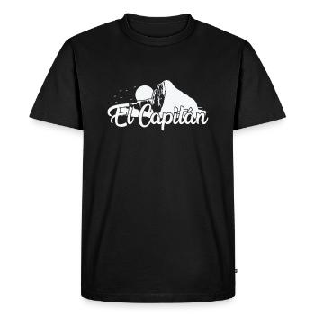 El Capitan Yosemite National Park, California - Men's Premium Organic T-Shirt - black - Front - Nico (187cm)