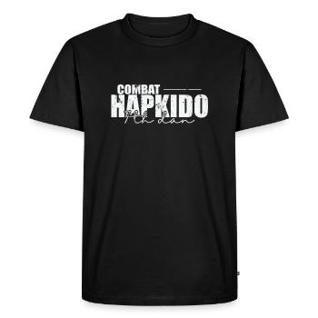 Combat Hapkido 7ème Dan Arts Martiaux Américains - T-shirt Premium bio Homme - noir - Devant - Nico (187cm)