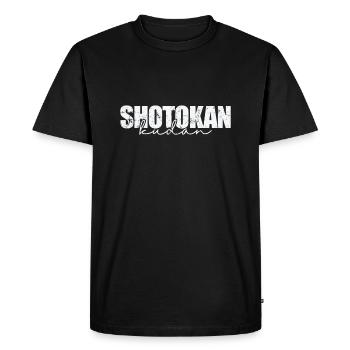 Shotokan Kudan Arts martiaux japonais - T-shirt Premium bio Homme - noir - Devant - Nico (187cm)