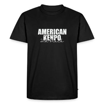 Kenpo Américain 2ème Arts Martiaux Noirs - T-shirt Premium bio Homme - noir - Devant - Nico (187cm)