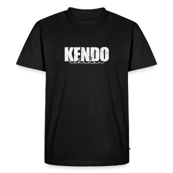Kendo Rokudan Combat à l’épée japonaise - T-shirt Premium bio Homme - noir - Devant - Nico (187cm)