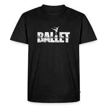 C’est une belle journée pour le ballet - T-shirt Premium bio Homme - noir - Devant - Nico (187cm)
