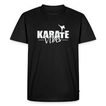 Ambiance de karaté - T-shirt Premium bio Homme - noir - Devant - Nico (187cm)