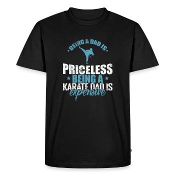Being a Karate Dad is expensive - Men's Premium Organic T-Shirt - black - Front - Nico (187cm)