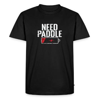 Need Paddle Tennis Battery Is Dead - Men's Premium Organic T-Shirt - black - Front - Nico (187cm)