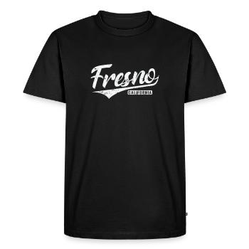 Fresno, une ville des États-Unis - T-shirt Premium bio Homme - noir - Devant - Nico (187cm)