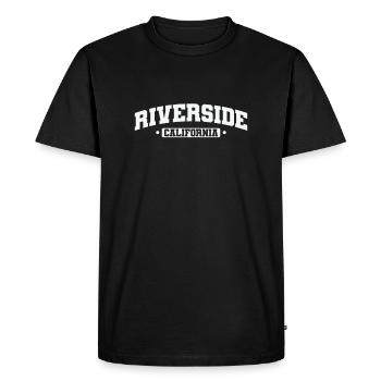 Riverside, une ville de l’État de Californie aux États-Unis. - T-shirt Premium bio Homme - noir - Devant - Nico (187cm)
