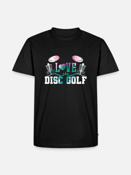 Love Disc Golf - Men's Premium Organic T-Shirt - black