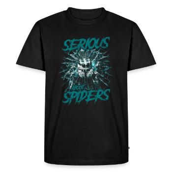 Sérieux au sujet des araignées sauteuses Propriétaire d’une araignée de compagnie - T-shirt Premium bio Homme - noir - Devant - Nico (187cm)