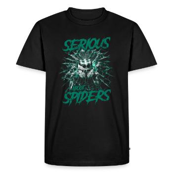 Serious About Jumping Spiders Pet Spider Owner - Men's Premium Organic T-Shirt - black - Front - Nico (187cm)