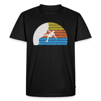 Grimpeur pour grimper des amis - T-shirt Premium bio Homme - noir - Devant - Nico (187cm)