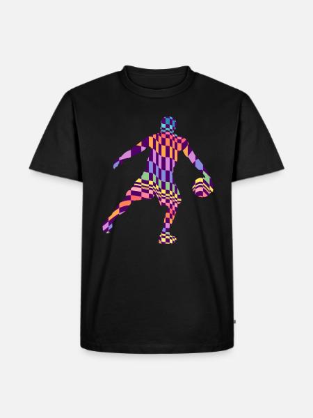 basketball basketball pattern basketball game - Men's Premium Organic T-Shirt - black