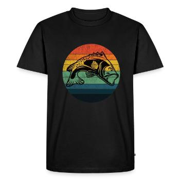 pêche poisson prédateur poisson week-end - T-shirt Premium bio Homme - noir - Devant - Nico (187cm)