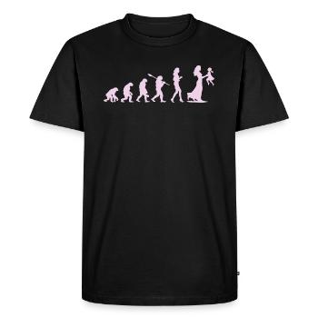 Mama Mother Evolution - Cadeau Future Maman - T-shirt Premium bio Homme - noir - Devant - Nico (187cm)