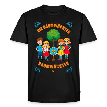 The Tree Guardians - Men's Premium Organic T-Shirt - black - Front - Nico (187cm)
