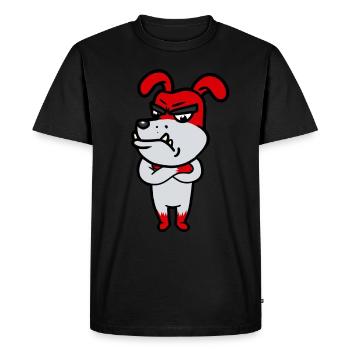 Emotion Anger Anger Fighting Dog Feelings Dogs Feelings - Men's Premium Organic T-Shirt - black - Front - Nico (187cm)