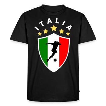 Italy / Italy / Italy football / Italy holidays - Men's Premium Organic T-Shirt - black - Front - Nico (187cm)