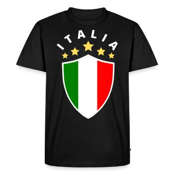 Italy / Italy / Italy football / Italy holidays - Men's Premium Organic T-Shirt - black - Front - Nico (187cm)