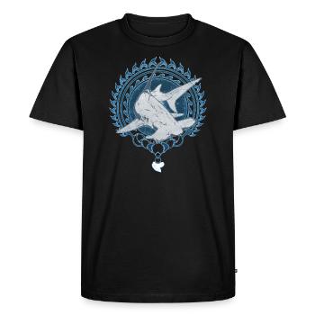 Requin marteau - T-shirt Premium bio Homme - noir - Devant - Nico (187cm)