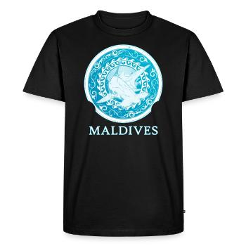 Requin-marteau Maldives - T-shirt Premium bio Homme - noir - Devant - Nico (187cm)