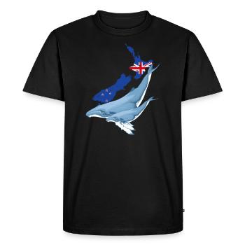 Humpback Whale New Zealand - Men's Premium Organic T-Shirt - black - Front - Nico (187cm)