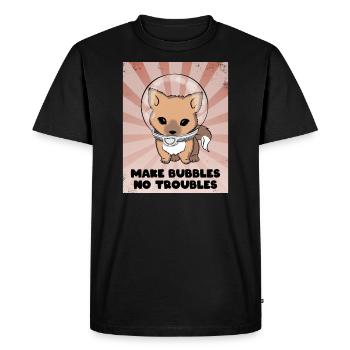 Faites des bulles sans problèmes - T-shirt Premium bio Homme - noir - Devant - Nico (187cm)