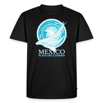 Baleines à bosse Playa del Carmen - T-shirt Premium bio Homme - noir - Devant - Nico (187cm)