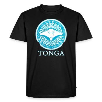 Tonga Manta Rays - Men's Premium Organic T-Shirt - black - Front - Nico (187cm)