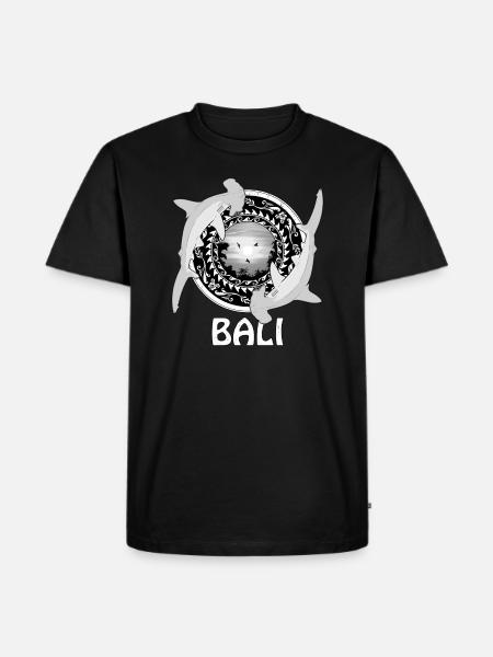 Requins-marteaux Bali Indonésie - T-shirt Premium bio Homme - noir