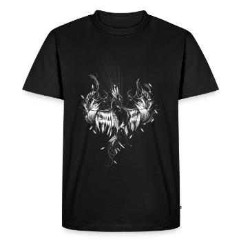 Phoenix from the ashes - Men's Premium Organic T-Shirt - black - Front - Nico (187cm)