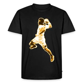 Handball Handballer - Design - T-shirt Premium bio Homme - noir - Devant - Nico (187cm)