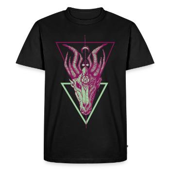 La mort et la vie - T-shirt Premium bio Homme - noir - Devant - Nico (187cm)