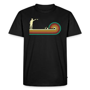 Petanque Humour Boccia Cadeau Humour Pétanque - T-shirt Premium bio Homme - noir - Devant - Nico (187cm)