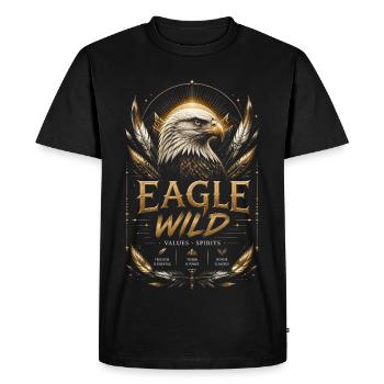 Aigle Doré Esprit et Valeurs - T-shirt Premium bio Homme - noir - Devant - Nico (187cm)