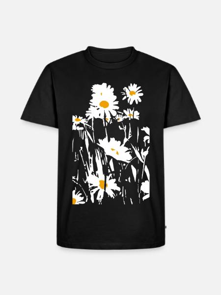 DAISIES - Men's Premium Organic T-Shirt - black