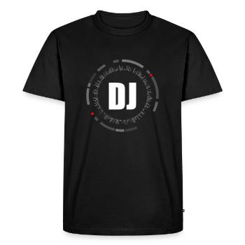 House Trance DJ Dance Disc Jockey - Men's Premium Organic T-Shirt - black - Front - Nico (187cm)
