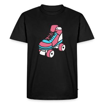 Roller Skate Roller Skates Roller Skates Patin à roues alignées - T-shirt Premium bio Homme - noir - Devant - Nico (187cm)