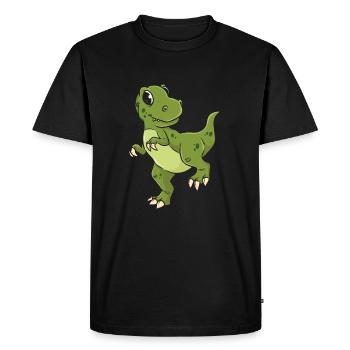 DinosaureS Dino T-Rex - T-shirt Premium bio Homme - noir - Devant - Nico (187cm)