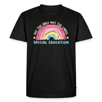 See The Able Not The Label Special Education - T-shirt Premium bio Homme - noir - Devant - Nico (187cm)