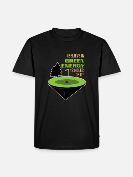 Golf Golf - Männer Premium Bio T-Shirt - Schwarz