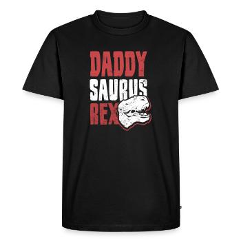 Pappasaurus Rez Daddy Gift - T-shirt Premium bio Homme - noir - Devant - Nico (187cm)