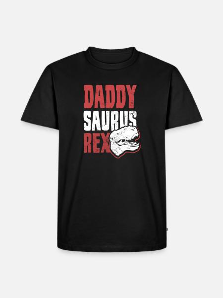 Pappasaurus Rez Daddy Gift - T-shirt Premium bio Homme - noir