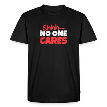 Cadeau de soins synthétiques Shh Inge - T-shirt Premium bio Homme - noir - Devant - Nico (187cm)